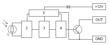 Схема фотодатчика ФДА