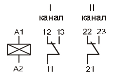 Назначение выводов реле СР21, СР22, СР23