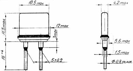 Рис.1. Габаритные размеры резисторов С5-61