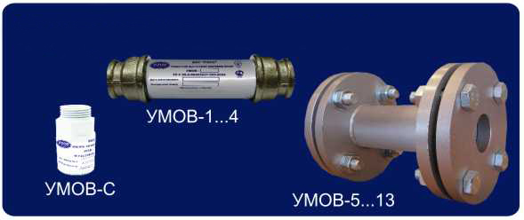 Варианты исполнения устройств магнитной обработки воды УМОВ