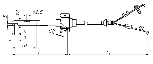 Рис. 3 - размеры ТХА-1368