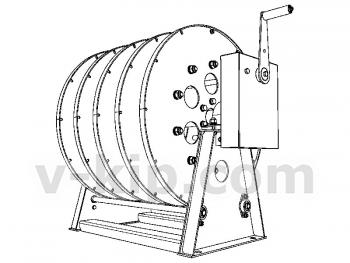 Кабельные барабаны с ручным приводом КБР